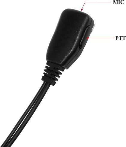 TIAN CHANG سماعة رأس لاسلكية مع ميكروفون 2 دبوس سماعة أذن أمان أنبوبية صوتية لـ Baofeng UV-5RA UV-82 Retevis H-777 RT22 Arcshell AR-5 Kenwood إلخ أجهزة الراديو ثنائية الاتجاه (6 عبوات) in Saudi Arabia