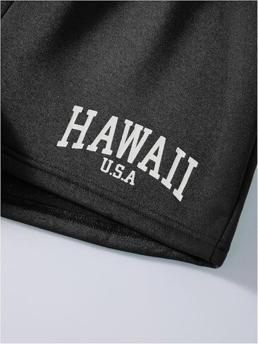 شورت نسائي من SOLY HUX برسومات جرافيك، كاجوال صيفي مرن، سروال قصير للركض والجري in Kuwait