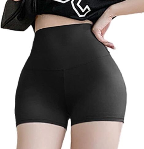 High Waisted Nacked Feeling Biker Shorts for Women-3" Yoga Workout Tummy Control Running Athletic Fitness Shorts in Saudi Arabia