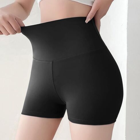 High Waisted Nacked Feeling Biker Shorts for Women-3" Yoga Workout Tummy Control Running Athletic Fitness Shorts in Saudi Arabia