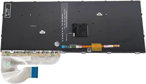 Peidesi US Laptop Backlight Keyboard Compatible with HP EliteBook 840 G5 840 G6 745 G5 745 G6 L14378-001 L11307-001 with Pointer Silver Frame in Saudi Arabia