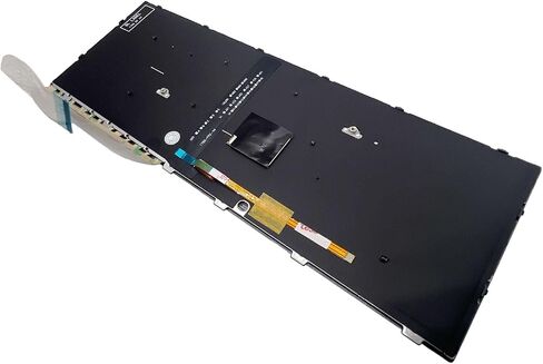 Peidesi US Laptop Backlight Keyboard Compatible with HP EliteBook 840 G5 840 G6 745 G5 745 G6 L14378-001 L11307-001 with Pointer Silver Frame in Saudi Arabia