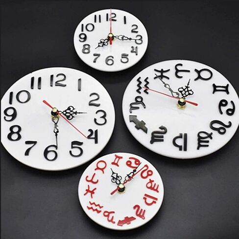 Clock Resin Mold - Clock Silicone Resin Mold Clock Molds Silicone Mold Handmade for Resin Casting Epoxy Resin DIY Jewelry Making (12 Constellations) in Saudi Arabia