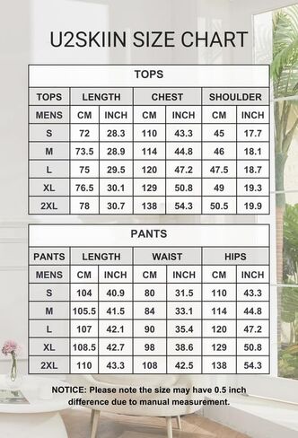 U2SKIIN Mens Button Down Pajamas Set Soft Classic Lapel Sleepwear Long Sleeve Flannel Top & Pants Set in Saudi Arabia