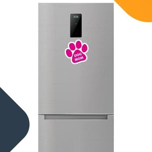 Magnet Me Up: ملصق مغناطيسي مطبوع عليه Dog Mom Pink - 5 بوصات - مغناطيس سيارات عالي التحمل - أظهر حبك للكلاب - مثالي للسيارات والشاحنات وسيارات الدفع الرباعي - مثالي لعشاق الحيوانات الأليفة in Kuwait