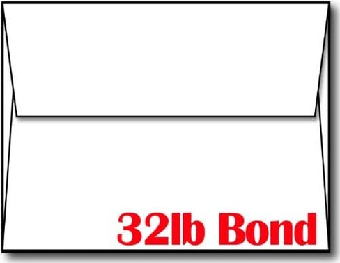 مظاريف بيضاء مقاس A2 ثقيلة الوزن وزنها 32 رطلًا - 100 مظروف - مظاريف العلامة التجارية Desktop Publishing Supplies™ in Saudi Arabia