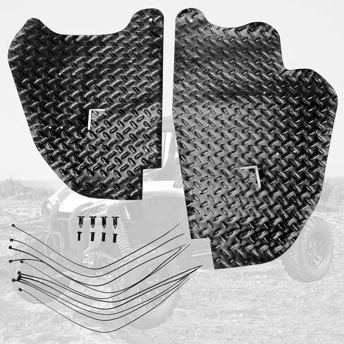 KUAFU PVC واقيات الطين درع الغبار متوافق مع Talon 1000R 1000X 1000X4 2019-2022 واقي الطين واقي الغبار اللوحات الطينية حاجز مشاعل أسود خلفي درع الغبار جدار الحماية in Kuwait