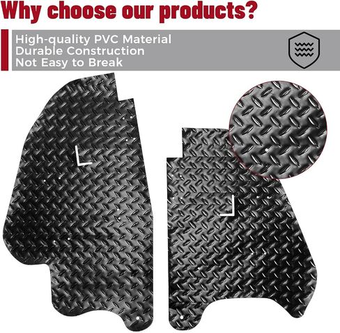 KUAFU PVC واقيات الطين درع الغبار متوافق مع Talon 1000R 1000X 1000X4 2019-2022 واقي الطين واقي الغبار اللوحات الطينية حاجز مشاعل أسود خلفي درع الغبار جدار الحماية in Kuwait