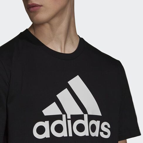 تي شيرت adidas Essentials Colorblock - رجالي كاجوال M أسود-أبيض in Saudi Arabia