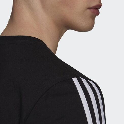 تي شيرت adidas Essentials Colorblock - رجالي كاجوال M أسود-أبيض in Saudi Arabia
