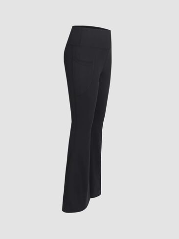 CIDER High Waist Solid Flared Leggings in Saudi Arabia