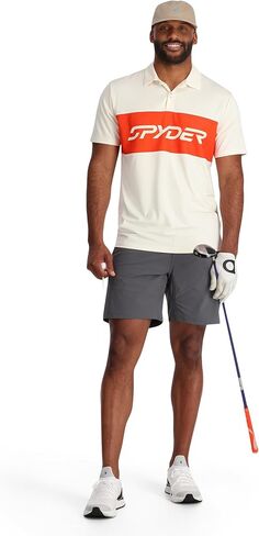 Spyder Mens Olson Golf Polo Short Sleeve Shirt in Saudi Arabia