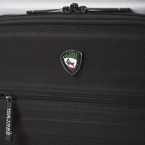 Mio Calcare Italy Hardside Spinner 14 Inch Companion Bag, Charcoal, One Size in Kuwait