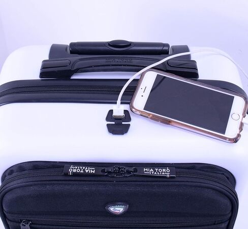 Mio Calcare Italy Hardside Spinner 14 Inch Companion Bag, Charcoal, One Size in Kuwait