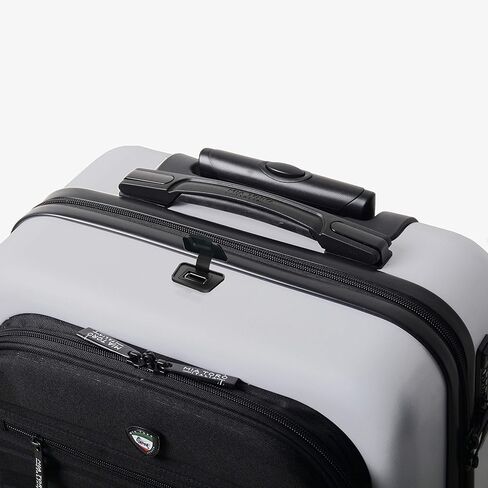 Mio Calcare Italy Hardside Spinner 14 Inch Companion Bag, Charcoal, One Size in Kuwait