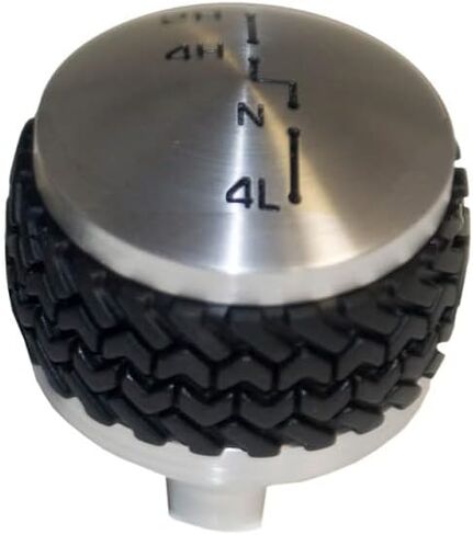 DV8 Offroad 4WD Shift Knob fits 1987-1995 Jeep Wrangler YJ | Billet Aluminum Construction | Rubber Tread Grip in Saudi Arabia