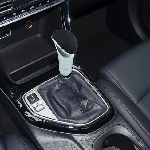 مقبض ناقل الحركة الجلدي، مقبض ناقل الحركة، رأس ناقل الضوء لمعظم مركبات السيارات اليدوية (أسود) in Kuwait