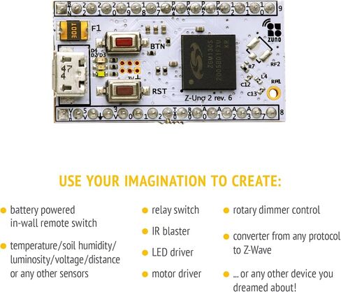 Z-Uno 2 - لوحة Z-Wave لاردوينو. قم بإنشاء جهاز Z-Wave الخاص بك - البرمجة بلغة C المبسطة. in Kuwait