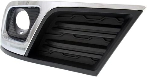 KarParts360 For Chevy Traverse 2014-2017 Fog Light Bezel Passenger Side LT | Black w/Chrome | Replacement For GM1039148 | 20988620 in Saudi Arabia
