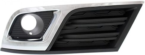 KarParts360 For Chevy Traverse 2014-2017 Fog Light Bezel Passenger Side LT | Black w/Chrome | Replacement For GM1039148 | 20988620 in Saudi Arabia