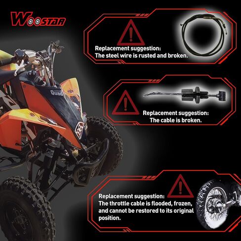 استبدال كابل الخانق WOOSTAR 47.6 بوصة لسكوتر 125cc 150cc GY6 ATV 4 Wheeler Quad Go Kart in Saudi Arabia