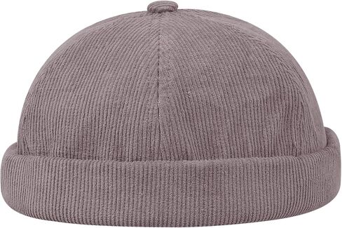 Croogo السببية Brimless دوكر كاب قابل للتعديل Skullcap بحار قبعات توالت الكفة الرجعية قبعة صغيرة صياد ليون القبعات in Saudi Arabia