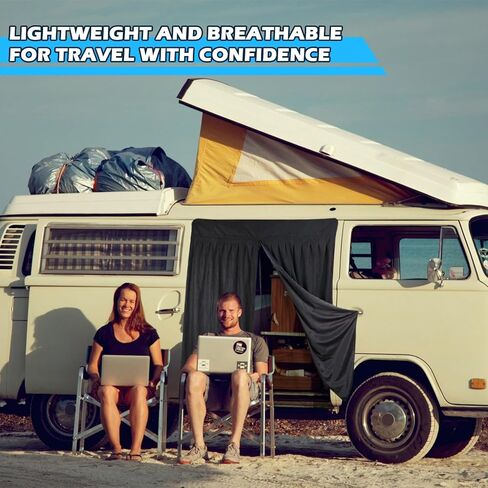 شاشة حشرات Vans المغناطيسية لحافلة VW، شاشة حشرة بتصميم طبقة مزدوجة متوافقة مع 1950-1992 VW Bus T1 T2 T3، شبكة ناموسية لشبكة حشرات الباب الجانبي مع سحاب in Kuwait