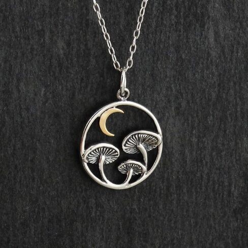 Tiny Cute Mushroom Charm Necklaces for Women in Kuwait
