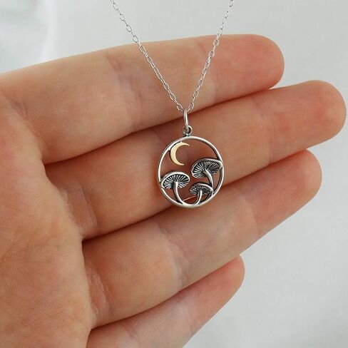 Tiny Cute Mushroom Charm Necklaces for Women in Kuwait