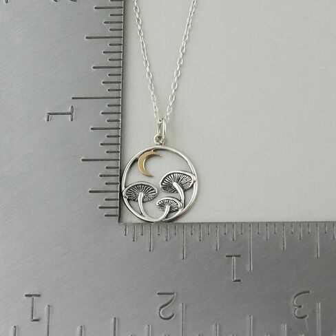 Tiny Cute Mushroom Charm Necklaces for Women in Kuwait