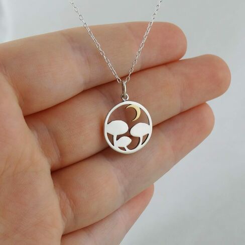 Tiny Cute Mushroom Charm Necklaces for Women in Kuwait