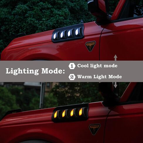 LED Side Marker Lights Turn Signal Lights Compatible with Ford Bronco Accessories 2021-2024, 2PCS (Not for Bronco Sport and Raptor Style) in Saudi Arabia