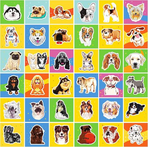 300 قطعة من ملصقات الكلاب، ملصقات لطيفة للكلاب والمراهقين والأطفال والمراهقين والبالغين، ملصقات مقاومة للماء من الفينيل لسلالات الكلاب هدية لمحبي الكلاب، ديكور لحفلات أعياد الميلاد in Kuwait