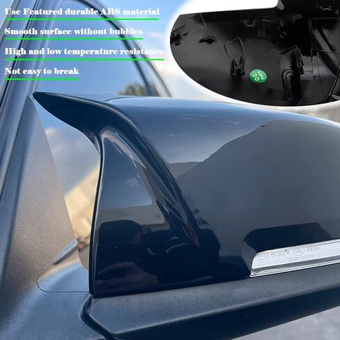 قبعات غطاء مرآة متوافقة مع سلسلة BMW 3 (F20 F22 F23 F30 F31 F32 F33 F36 F87 M2 X1 E84) 2 قطعة in Kuwait