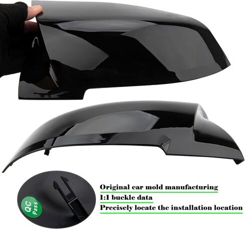 قبعات غطاء مرآة متوافقة مع سلسلة BMW 3 (F20 F22 F23 F30 F31 F32 F33 F36 F87 M2 X1 E84) 2 قطعة in Kuwait