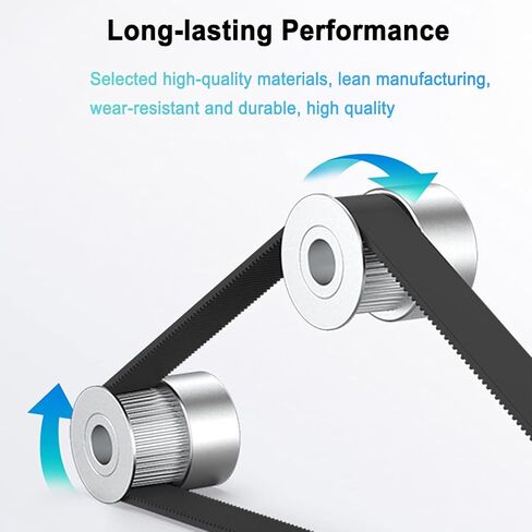 حزام توقيت 2GT-6mm - ملحقات الطابعة ثلاثية الأبعاد X Axis + Y Axis استبدال مجموعة حزام متزامن لـ Creality Ender 3 V2 in Kuwait