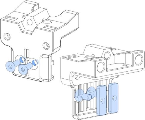 ترقية طقم الطاولة المعدنية المنزلقة Voron 0.2 CNC مع قطعتين من صواميل ومسامير على شكل حرف T - الحل الأمثل لإمالة الطارد الصغيرة Stealthburner Hotend ودقة محسنة in Kuwait