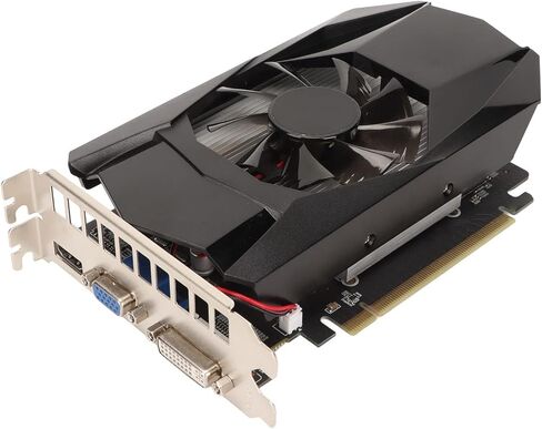 بطاقة رسومات ANGGREK AMD GPU، HD7670 4GB GDDR5 تردد أساسي 128 بت 1000 ميجاهرتز يدعم DirectX 11 PCI Express X16 2.1 بطاقة رسومات الألعاب in Saudi Arabia