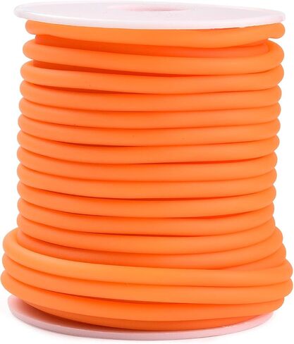 Pandahall 10 Rolls Tubuing Rubber Cord 2mm Rubber Knitting Barber Cords No Hole Tube Silicone Cords for Knitting Projects Craft Work (10 Colors) in Saudi Arabia