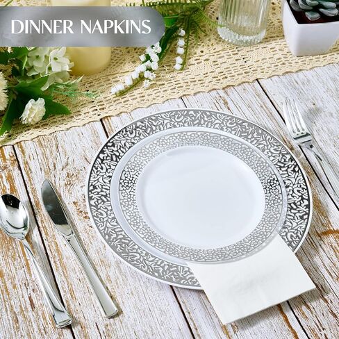 Vplus 600 Pack Paper Napkins Guest Towels Disposable Premium Quality 3-ply Dinner Napkins Disposable Soft, Absorbent, Party Napkins Wedding Napkins for Kitchen, Parties, Dinners or Events(Gold) in Kuwait