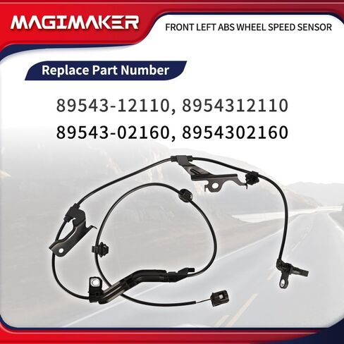 مستشعر سرعة العجلات الأمامية اليسرى ABS متوافق مع Toyota Corolla 2019 2020 2021 2022 استبدال 89543-12110 89543-02160 8954312110 8954302160 in Saudi Arabia