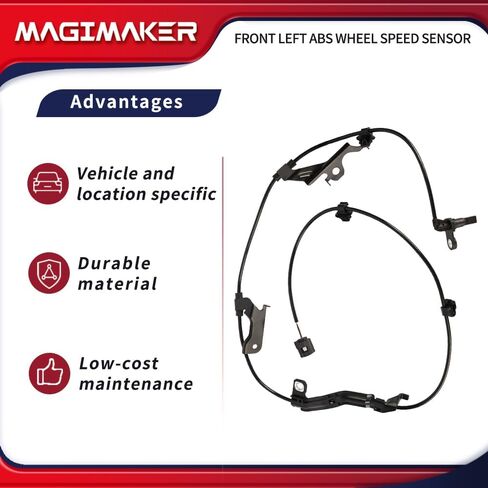 مستشعر سرعة العجلات الأمامية اليسرى ABS متوافق مع Toyota Corolla 2019 2020 2021 2022 استبدال 89543-12110 89543-02160 8954312110 8954302160 in Saudi Arabia