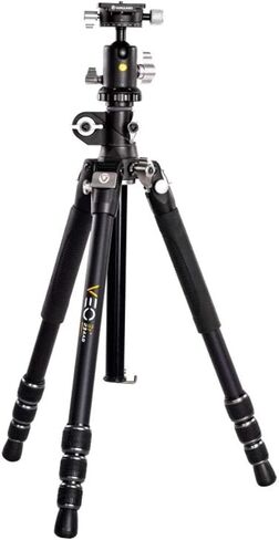 Vanguard VEO 3T+ 234AB 110S 4-Section Aluminum Travel Tripod with Ball Head, Black in Saudi Arabia
