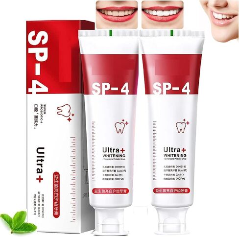 Yayashi Sp-4 Toothpaste, Sp-4 Whitening Toothpaste, Fresh Breath Sp-4 Toothpaste Brightening & Stain Removing Toothpaste, Promotes Healthy Teeth and Gums in Saudi Arabia