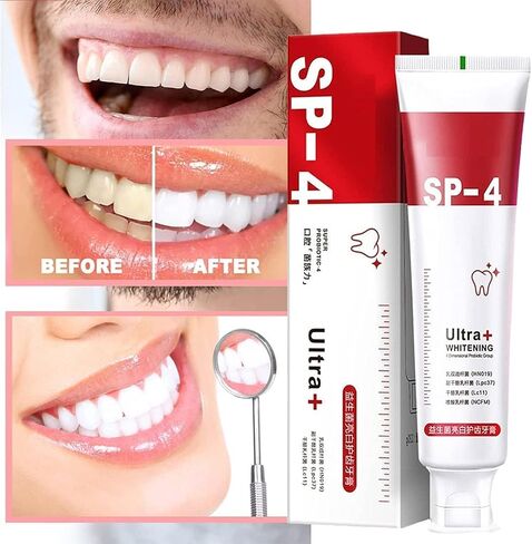 Yayashi Sp-4 Toothpaste, Sp-4 Whitening Toothpaste, Fresh Breath Sp-4 Toothpaste Brightening & Stain Removing Toothpaste, Promotes Healthy Teeth and Gums in Saudi Arabia