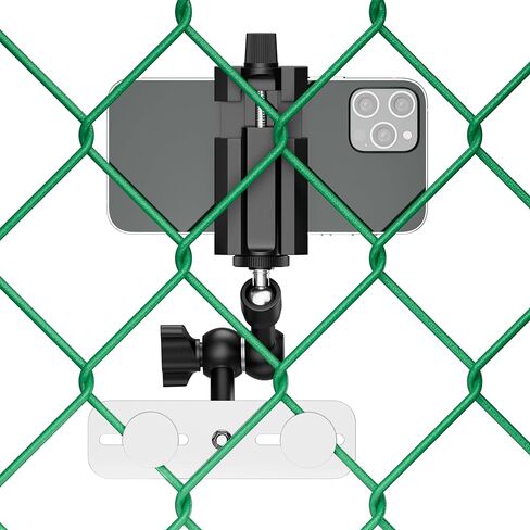 حامل سياج لجهاز Mevo Start والهواتف وGoPro وكاميرات الحركة الأخرى، حامل سياج هاتف قابل للتعديل متعدد النقاط لألعاب البيسبول والكرة اللينة وألعاب التنس (M2) in Kuwait