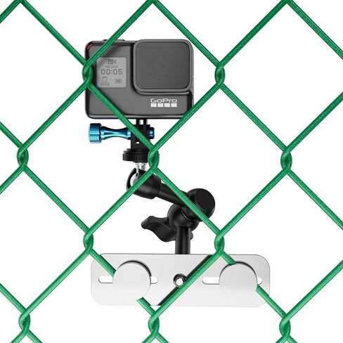 حامل سياج لجهاز Mevo Start والهواتف وGoPro وكاميرات الحركة الأخرى، حامل سياج هاتف قابل للتعديل متعدد النقاط لألعاب البيسبول والكرة اللينة وألعاب التنس (M2) in Kuwait