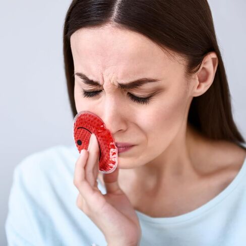 48 قطعة من عبوات الثلج سمايل بو بوو، عبوات صغيرة من الجل الساخن والبارد، عبوات ثلج دائرية قابلة لإعادة الاستخدام، عبوة ثلج متعددة الألوان، ضغط بارد لتخفيف آلام الأسنان، 4 × 4 بوصات in Kuwait