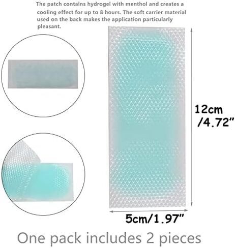 40 Sheets Fever Cooling Gel Patches, Cooling Forehead Strips Cooling Gel Sheet for Baby Kids Children Adult Relieve Headache, Toothache Pain, Drowsiness, Fatigue, Refreshing, Sunstroke in Saudi Arabia