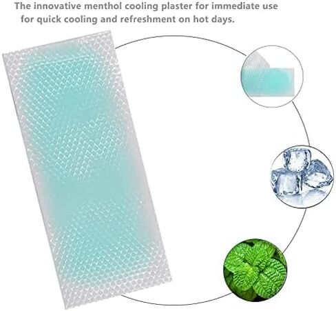 40 Sheets Fever Cooling Gel Patches, Cooling Forehead Strips Cooling Gel Sheet for Baby Kids Children Adult Relieve Headache, Toothache Pain, Drowsiness, Fatigue, Refreshing, Sunstroke in Saudi Arabia